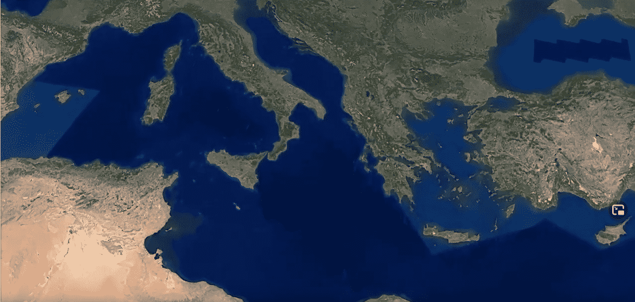 Τρισδιάστατη αναπαράσταση υποθαλάσσιας εισόδου Αμβρακικού κόλπου
